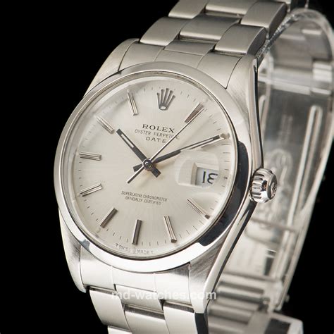 authentic rolex oyster perpetual date 1500 watch|Rolex model 1500 for sale.